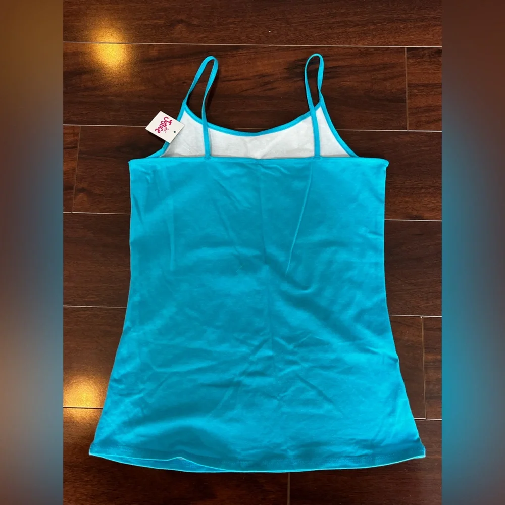 ⭐️NWT - Justice - Teal Spaghetti Strap Tank Top - Size 14/16